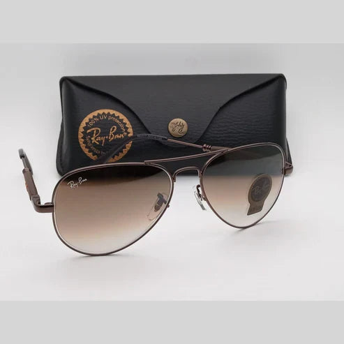 RB Brown Shaded & Brown 3517 Oval Trendy Hot Favourite Wintage Sunglass For Unisex.