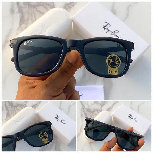 RB Black & Black 4287 Square Alluminium Trendy Hot Favourite Wintage Sunglass For Unisex.