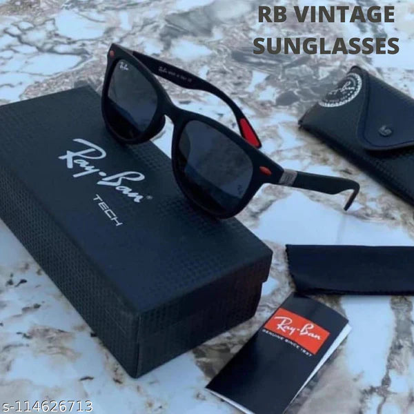 RB Black & Black 4287 Square Alluminium Trendy Hot Favourite Wintage Sunglass For Unisex.