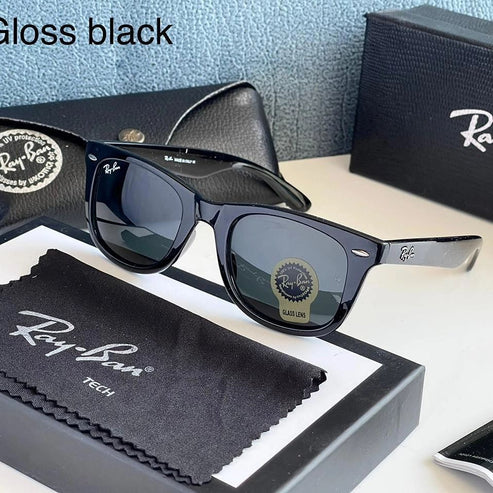 RB Black & Black Wayfarer Trendy Hot Favourite Wintage Sunglass For Unisex.