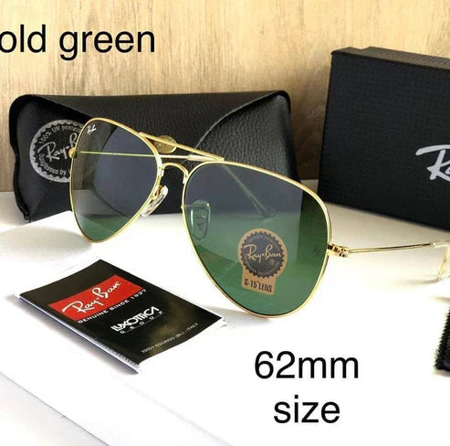 RB GREEN & Gold 3026  Panto Trendy Hot Favourite Wintage Sunglass For Unisex.