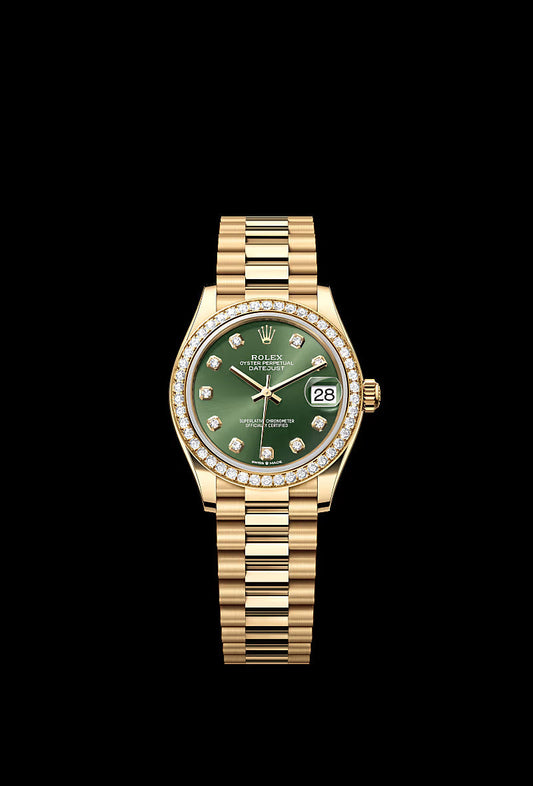 Rolex Green Dial Metal Belt Men's watch