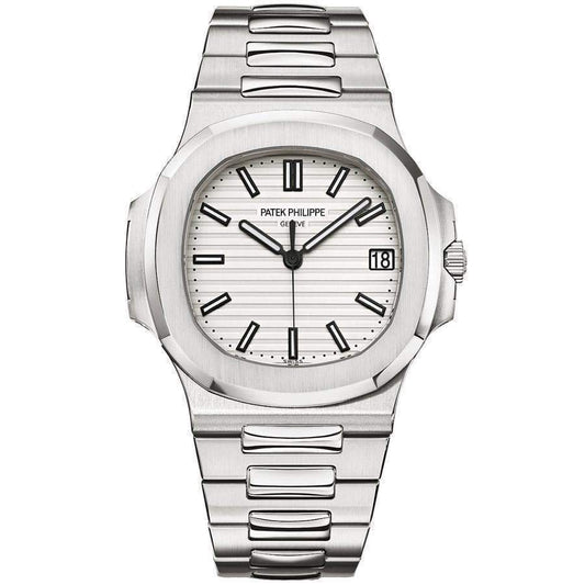 Patak Phillps Silver White Mens Watch
